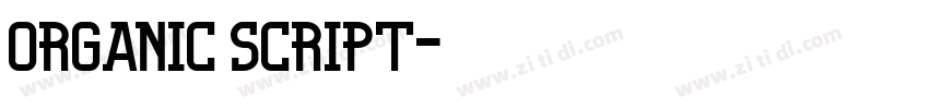 Organic Script字体转换